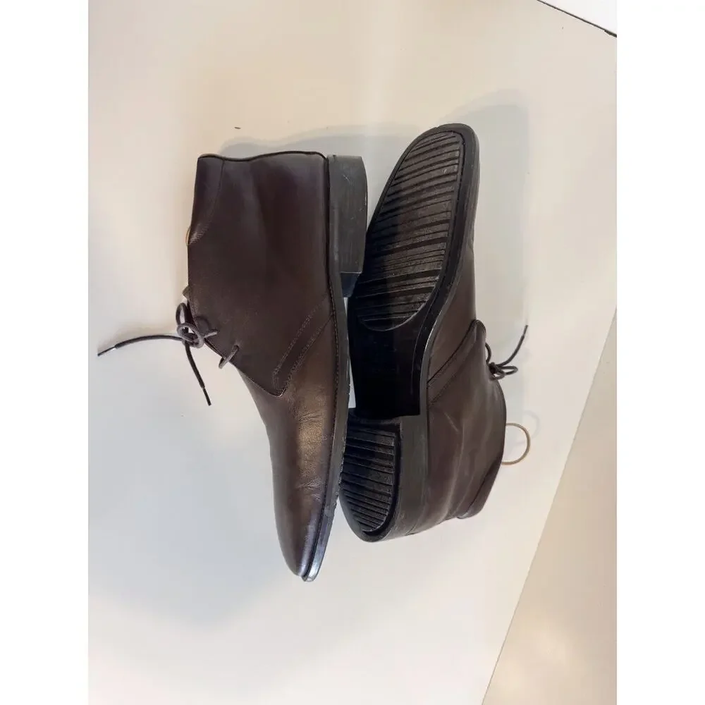 Bachrach Brown Genuine Leather Boots, Size 14, 48-05